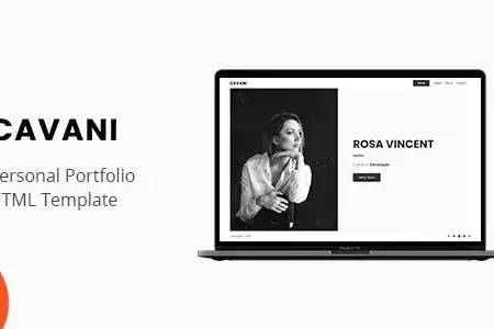 Cavani – Personal Portfolio Template
