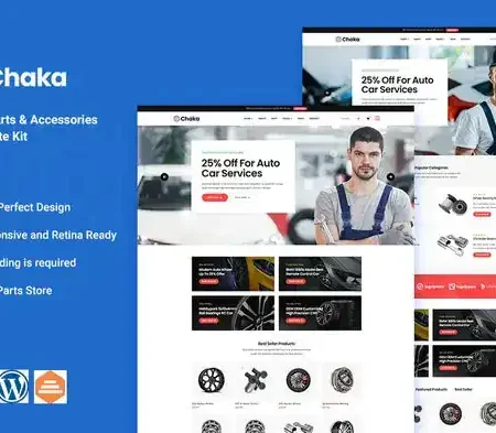 Chakta – Auto Parts Store & Accessories Elementor Template Kit