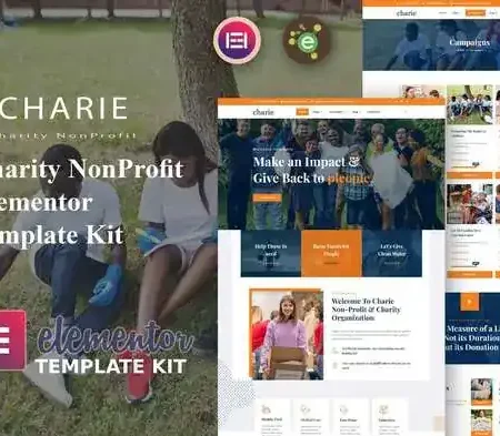 Charie – Charity NonProfit Elementor Template Kit