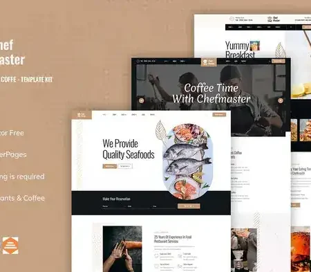 Chefmaster – Restaurant & Cafe Elementor Template Kit