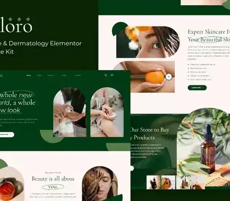 Chloro – Skincare & Dermatology Elementor Template Kit