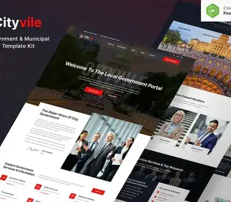 Cityvile – City Government & Municipal Elementor Template Kit