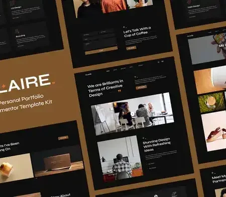 Claire – Personal Portfolio Elementor Template Kit