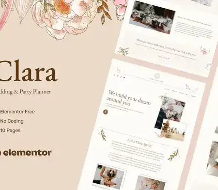 Clara – Wedding & Party Planner Template Kits