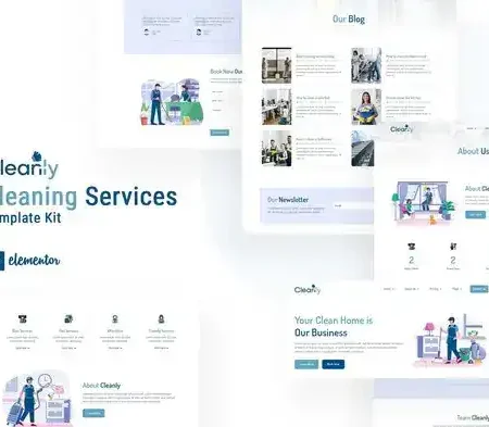 Cleanly – Cleaning Service Elementor Template Kit