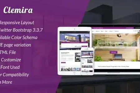 Clemira – Responsive Real Estate HTML Template