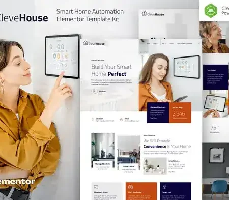 Clevehouse – Smart Home Automation Elementor Template Kit