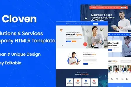 Cloven – IT Solutions And Services Company HTML5 Template
