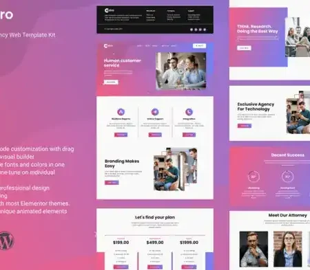 Coatro – Digital Agency Elementor Template Kit