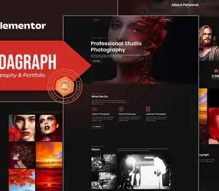 Codagraph – Photography & Portfolio Elementor Template Kit