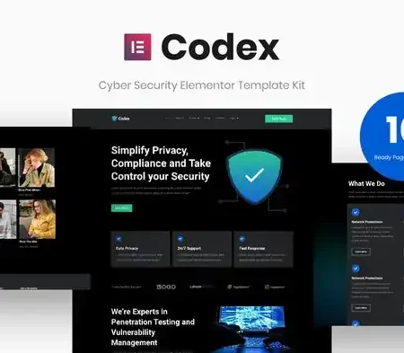 Codex – Cyber Security Elementor Template Kit