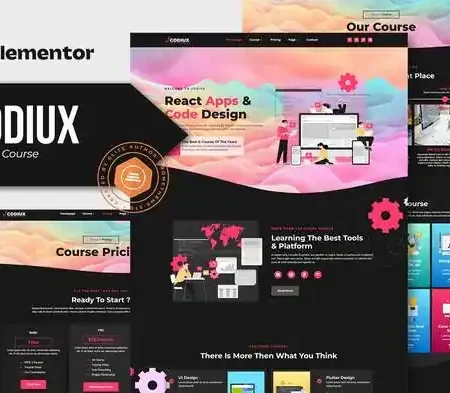 Codiux – Online Course Elementor Template Kit