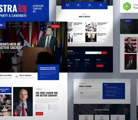 Coestra – Political Party & Candidate Elementor Template Kit