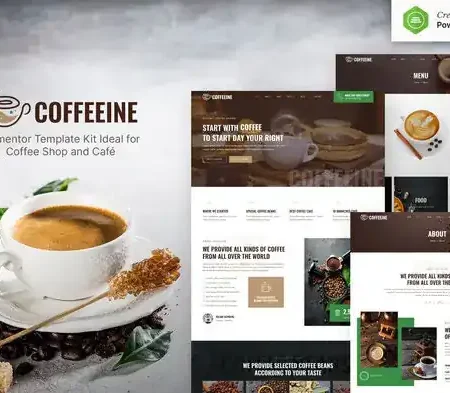 Coffeeine – Coffee Shop & Cafe Elementor Template Kit