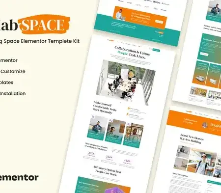 Collabspace – Coworking Space Elementor Template Kit