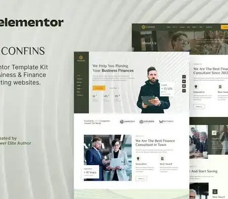 Confins – Business & Finance Consulting Elementor Template Kit