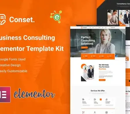 Conset – Business Consulting Elementor Template Kit