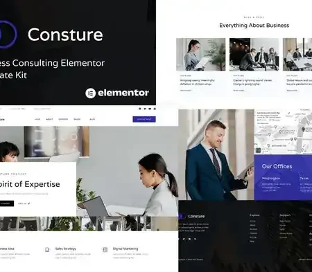 Consture – Business Consulting Elementor Template Kit
