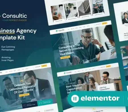 Consultic – Business Agency Elementor Template Kit