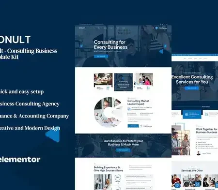 Conult – Consulting Business Elementor Template Kit