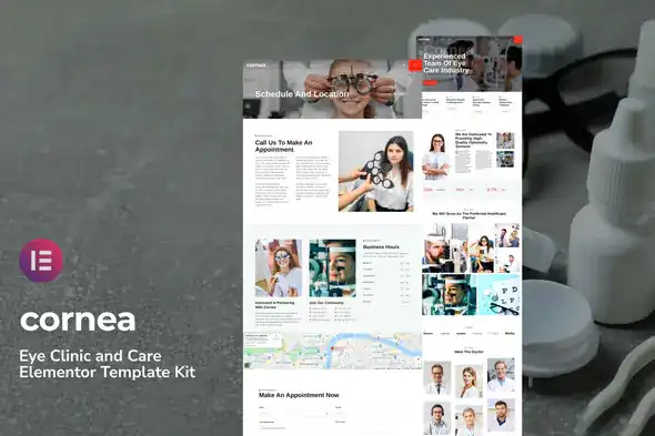 Cornea – Eye- Clinic & -Vision -Care -Elementor -Template -Kit -khoplugin.com Cornea – Eye Clinic Vision Care Elementor Template Kit khoplugin.com