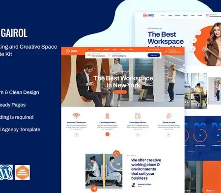 Coworking & Creative Space Elementor Template Kit