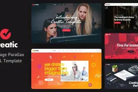 Creatic – One Page Parallax HTML Template