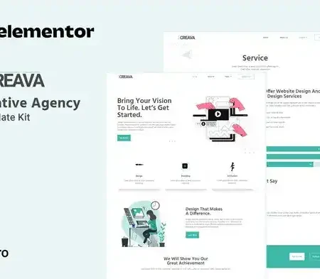 Creava – Creative Agency Elementor Template Kit