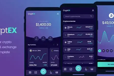Cryptex – Mobile HTML Template