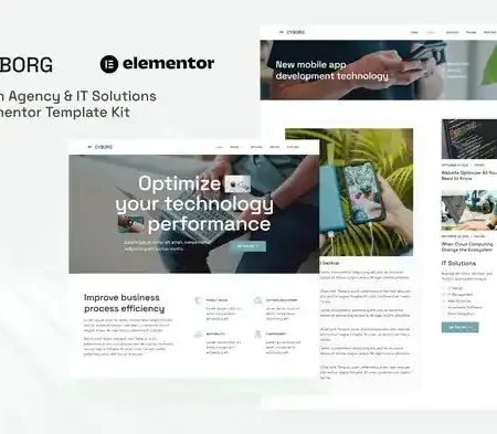 Cyborg – Tech Agency & IT Solutions Elementor Template Kit