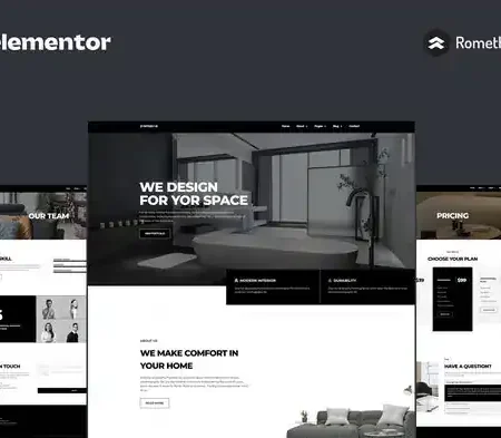 D’Interior – Interior Design Elementor Pro Full Site Template Kit