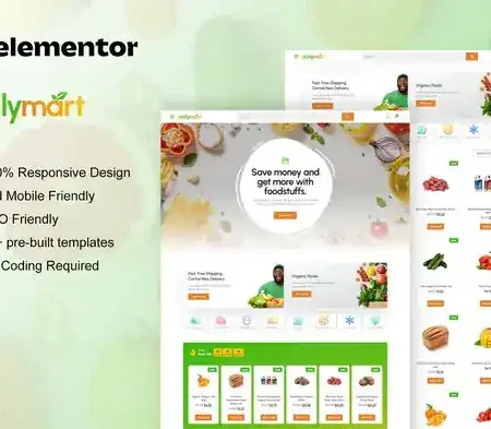 DailyMart – Grocery Store Elementor Template Kit