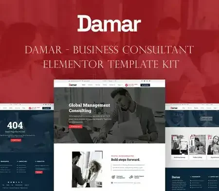Damar – Business Consultant Elementor Template Kit