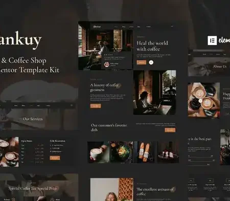 Dankuy – Cafe & Coffee Shop Elementor Template Kit