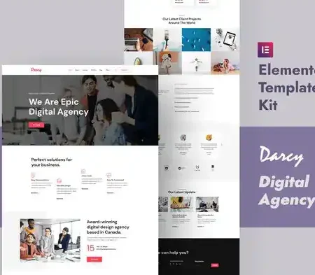 Darcy – Creative Agency Elementor Template Kit