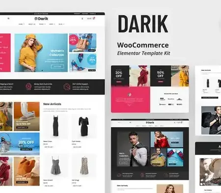 Darik – Fashion WooCommerce Elementor Template Kit