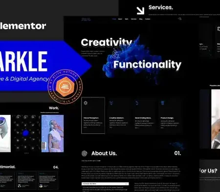 Darkle – Creative & Digital Agency Elementor Template Kit