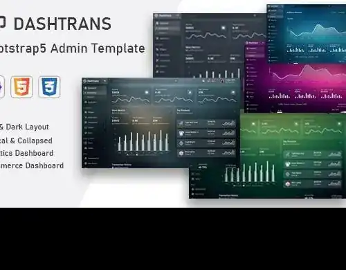 Dashtrans – Bootstrap5 Admin Template - Kho Plugin- Theme tổng hợp