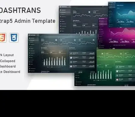 Dashtrans – Bootstrap5 Admin Template