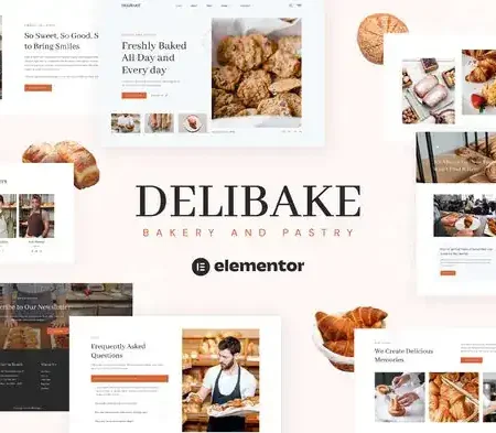 Delibake – Bakery and Pastry Elementor Template Kit