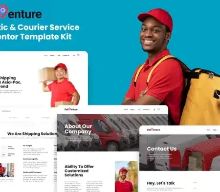 Deliventure – Logistic & Courier Service Elementor Template Kit