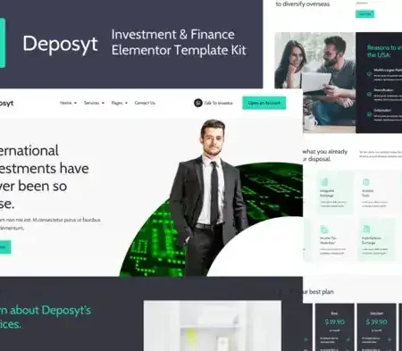 Deposyt – Investment & Finance Elementor Template Kit