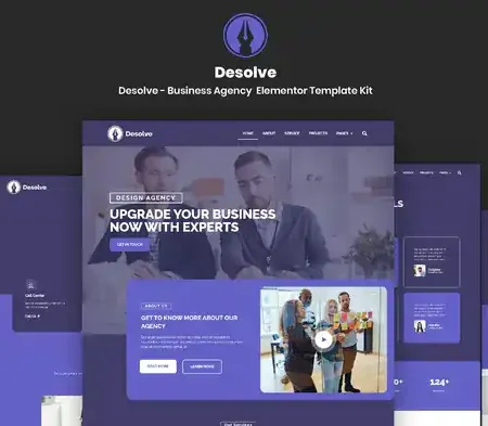 Desolve – Business Agency Elementor Template Kit