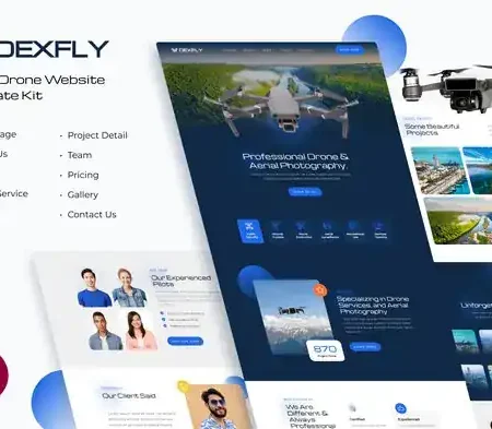 Dexfly | Drone & Aerial Photography Elementor Template Kit