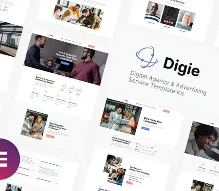 Digie | Digital Agency & Advertising Service Elementor Template Kit