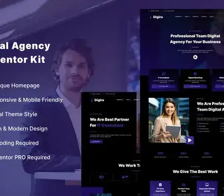 Digira – Digital Agency Services Elementor Template Kit