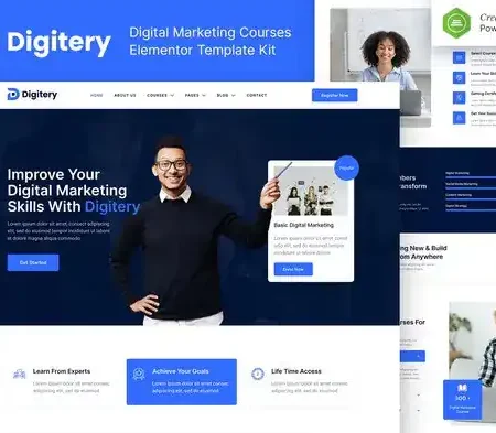 Digitery – Digital Marketing Courses Elementor Template Kit