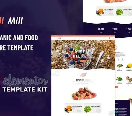 Dillmill – Organic Food Store Elementor Template Kit