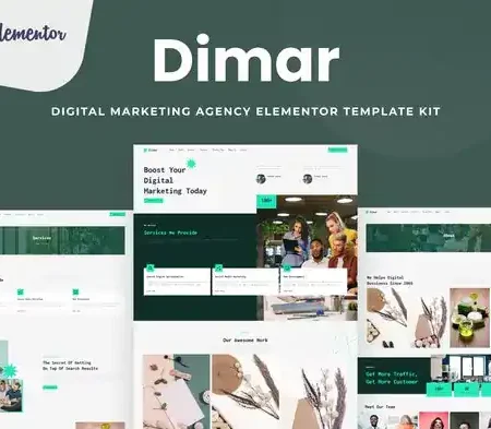 Dimar – Digital Marketing Elementor Template Kit