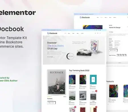 Docbook – Online Bookstore WooCommerce Elementor Template Kit